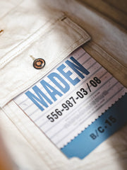 11.2ozナチュラル綿帆 デニムパンツ