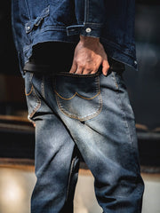 11.5oz 赤耳 ウォッシュド加工 デニムパンツ