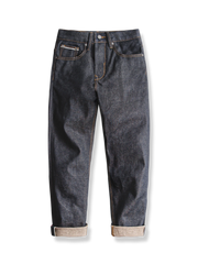 11.6オンスの赤耳ストレートデニムパンツ