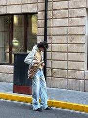 11oz重度ウォッシュヴィンテージストレートジーンズ