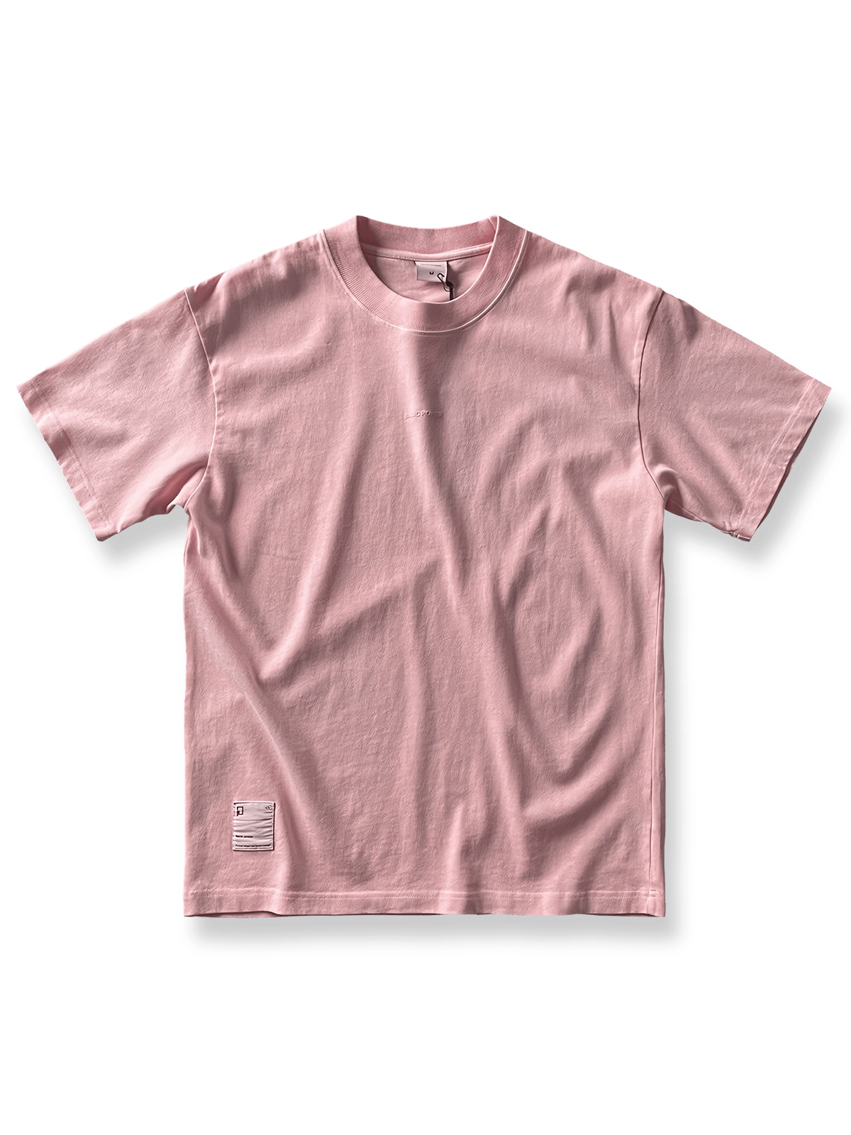 ガーメントダイ仕上げビンテージウォッシュコットンTシャツの全体像。