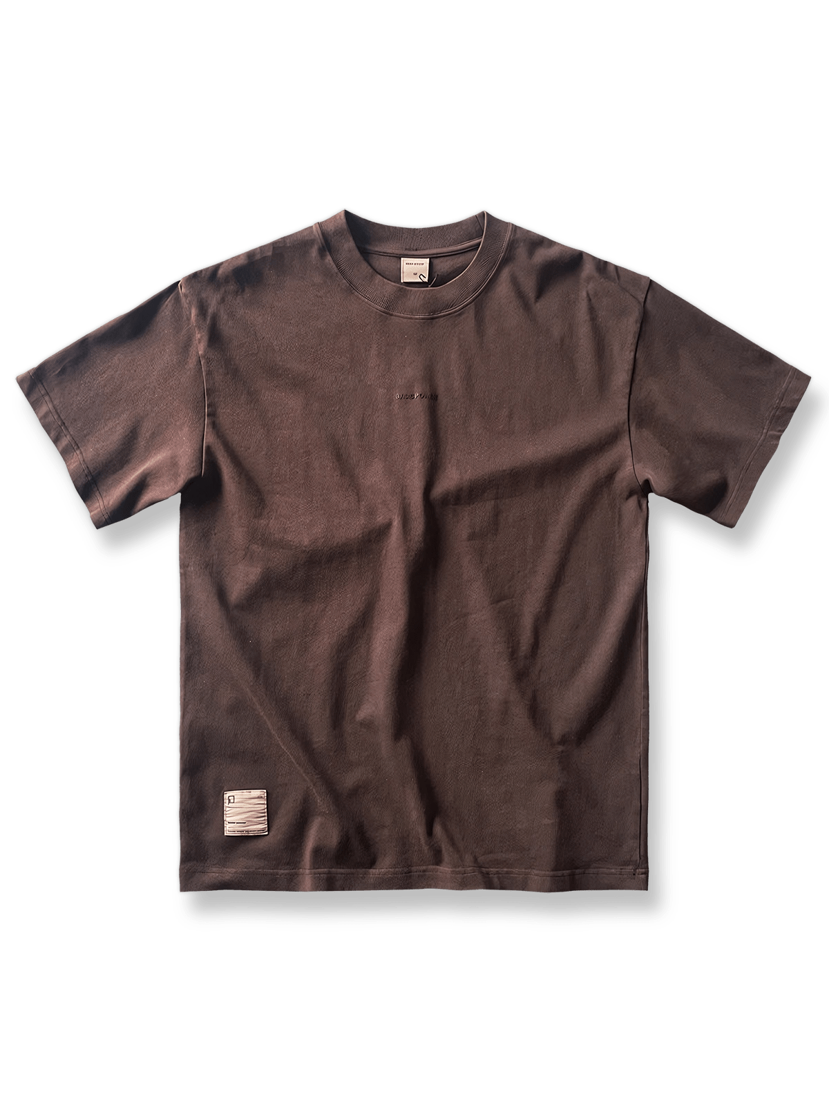 ガーメントダイ仕上げビンテージウォッシュコットンTシャツの全体像。