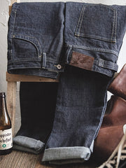 14oz ウォッシュブルー 赤耳 デニムパンツ