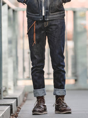 14oz ウォッシュブルー 赤耳 デニムパンツ