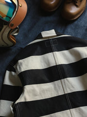 16oz キャンバス ストライプジャケット