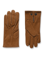 製品画像:1930年代ドイツ風カーフレザー製飛行士グローブの正面画像。ヴィンテージスタイルのデザイン。
詳細画像:カーフレザーの質感とクラシックな縫製ディテールのアップ画像。