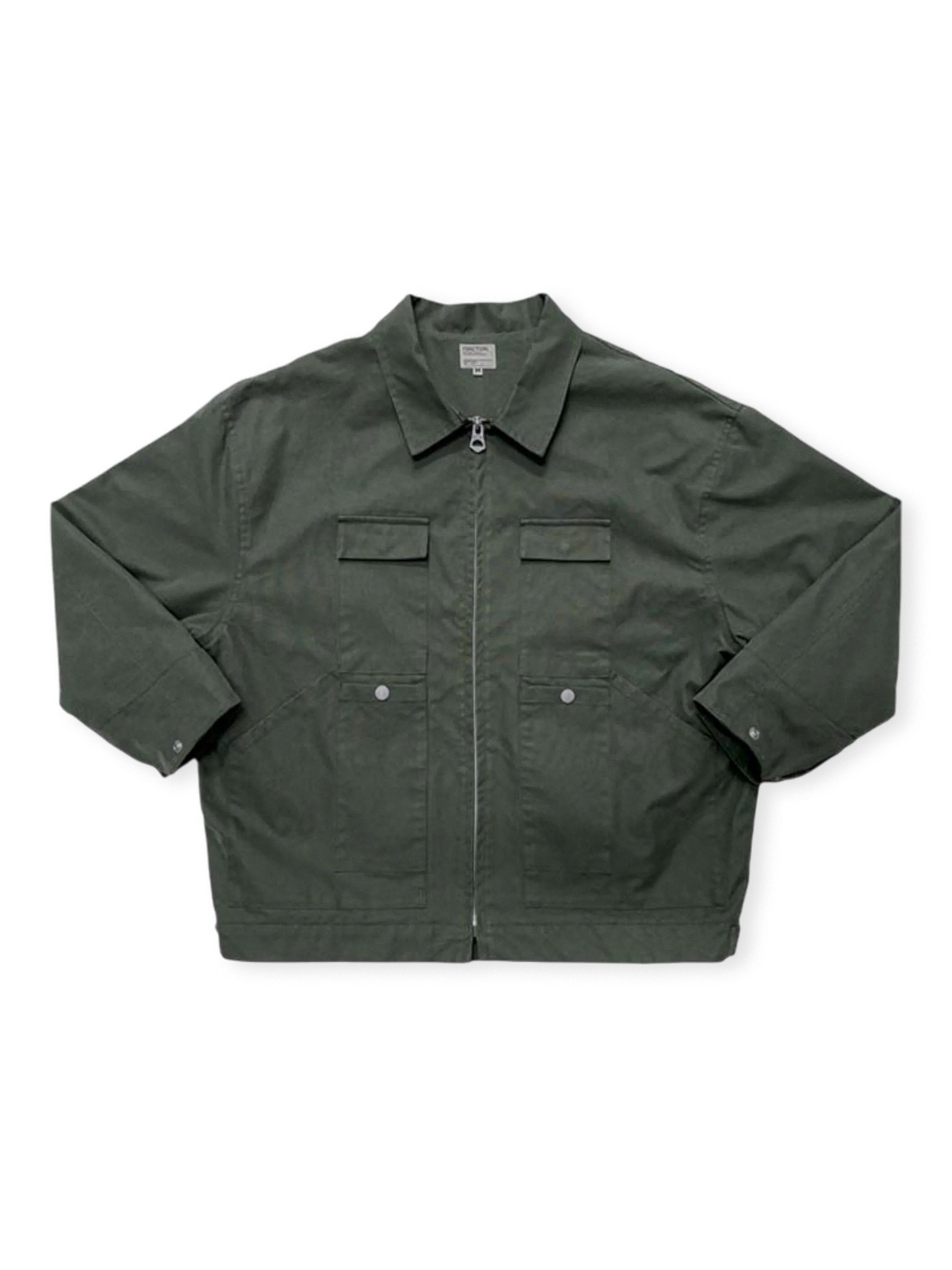 1930年代着想の340gSandstone Duck生地使用モーターサイクルジャケット。多機能ポケットとYKK工字ボタン付き。