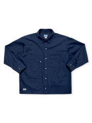 1940年代着想の255gT/C混紡珠帆布使用ハンティングシャツ。左胸ハンティングポケット付き。