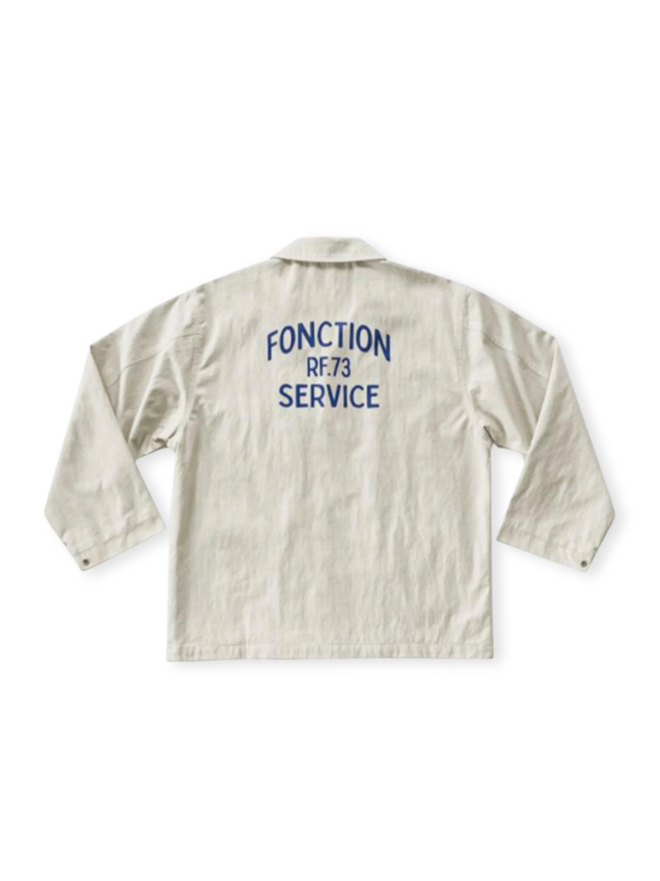 1940年代USN-N3着想の270g高密度斜紋混紡生地使用、刺子縫い内装と大型ポケット付きヴィンテージショートワークジャケット。