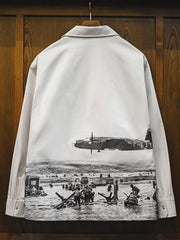 1944 “D-Day” 復刻プリント長袖シャツ