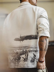 1944 “D-Day” 復刻プリント長袖シャツ