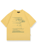 1980 Running Race バティックアメリカンプリントオーバーサイズ半袖Tシャツ正面展示