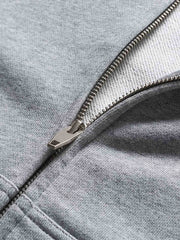 2色展開 ジップ付き 無地フルジップパーカー