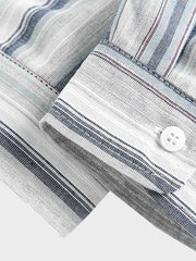 2色展開 ストライプ柄シャツ