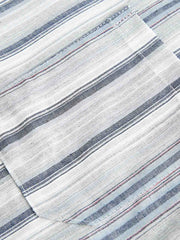 2色展開 ストライプ柄シャツ