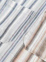 2色展開 ストライプ柄シャツ