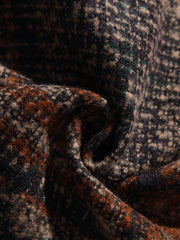 2色 パッチワーク チェック 長袖シャツ