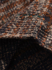 2色 パッチワーク チェック 長袖シャツ