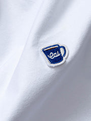 2色 ミニカップ刺繡 オックスフォードワークシャツ