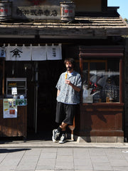 2色 ヒョウ柄 アロハキューバ シャツ