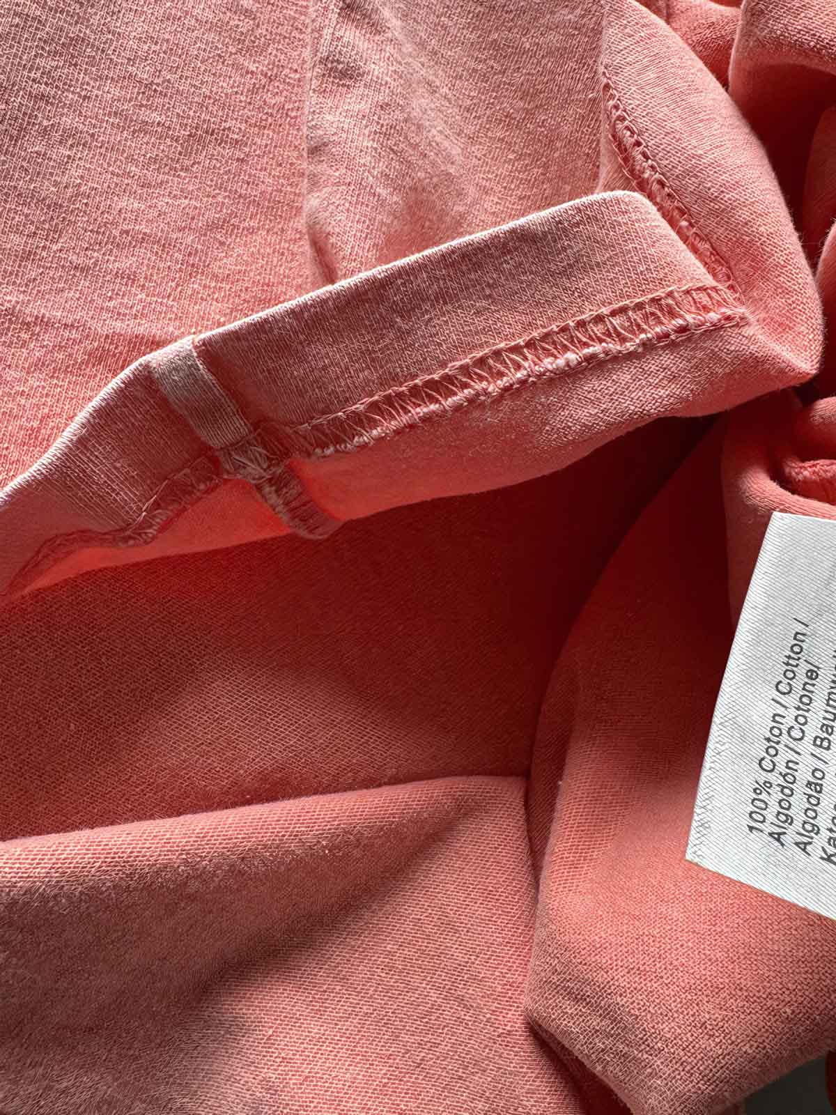 ショートスリーブTシャツのディテール展示