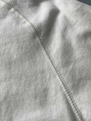 アメリカンヴィンテージウォッシュドコットンラグランスリーブTシャツ2枚セットの細部画像、高品質コットン素材と厚いリブネックを示す