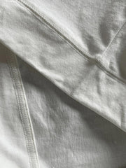 アメリカンヴィンテージウォッシュドコットンラグランスリーブTシャツ2枚セットの細部画像、高品質コットン素材と厚いリブネックを示す