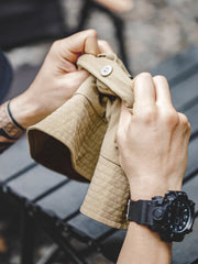 2WAY 折りたたみナイロンバケットハット