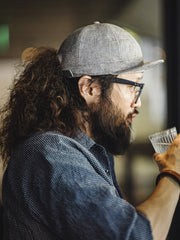 2WAY混紡 ドット キャップ