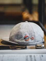 2WAY混紡 ドット キャップ