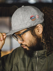 2WAY混紡 ドット キャップ