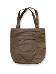 BLEUNUIITの耐久性キャンバス2WAYバッグ、中サイズ、ウォッシュ加工で独自のスタイルを演出、白背景