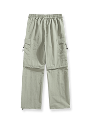 ヴィンテージスタイルのコンバーチブル2WAYワークパンツの全体表示