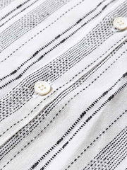 3色展開 ストライプ柄 長袖シャツ