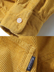 3色展開 コーデュロイ長袖シャツ