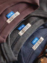 3色 コントラスト フリース長袖Tシャツ