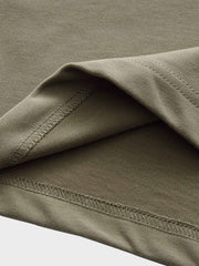 300g 刺繍入りピュアコットンTシャツ