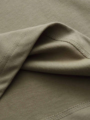 300g 刺繍入りピュアコットンTシャツ