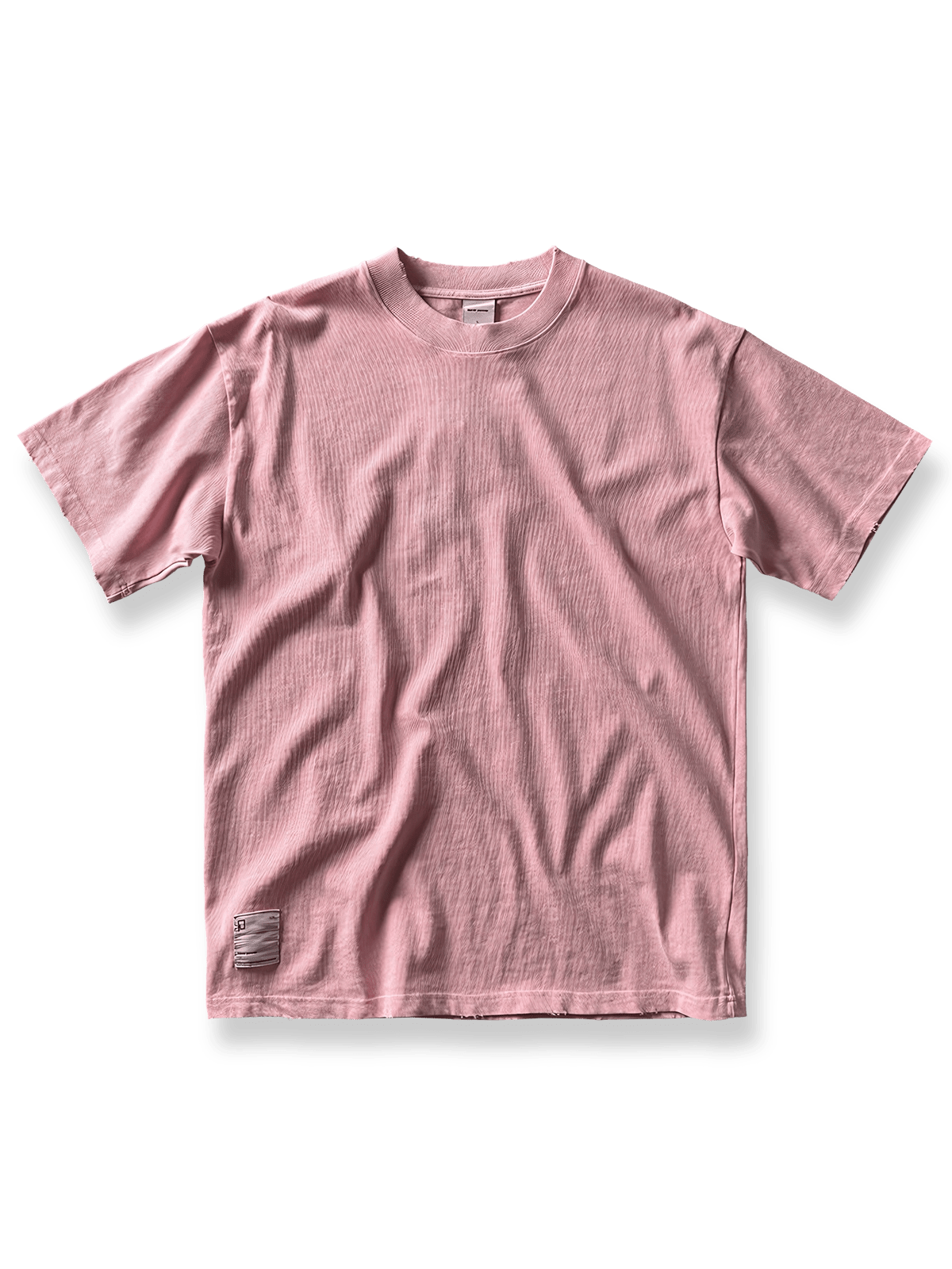 ヴィンテージ風サンドウォッシュ加工と毛羽立ち裾が特徴の300gコットンTシャツ