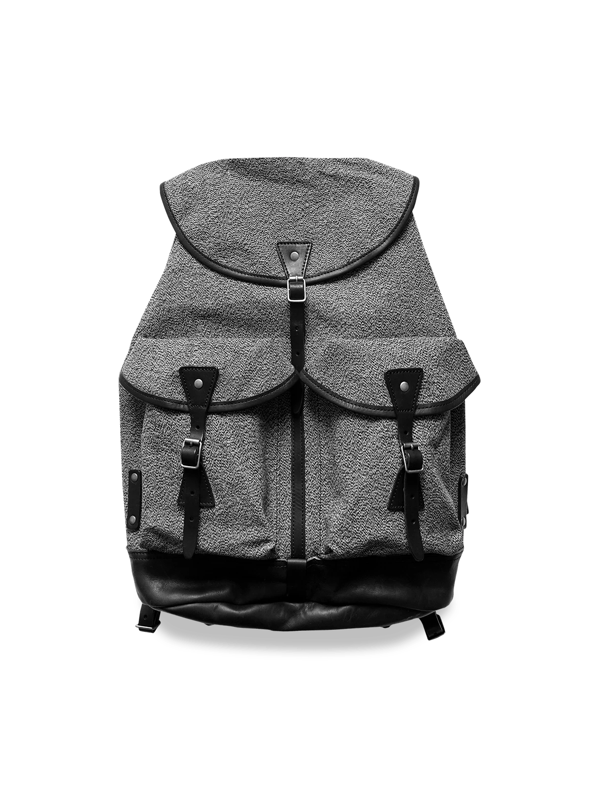 レトロキャンバス&レザーマウンテンリュックの全体画像