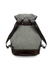 レトロキャンバス&レザーマウンテンリュックの全体画像