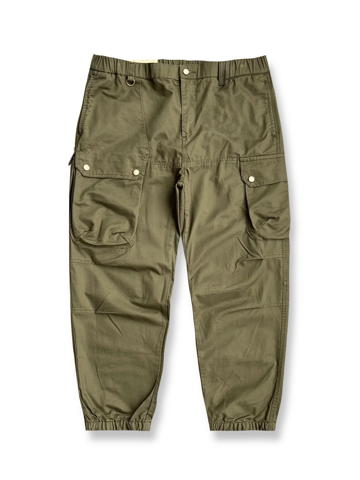 立体裁断の多機能ポケット付きワークパンツ