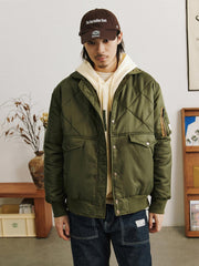 3Mシンサレート ダイヤモンドキルト フライトジャケット