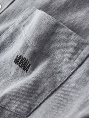 4色 刺繍入り コットン 長袖シャツ