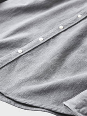 4色 刺繍入り コットン 長袖シャツ