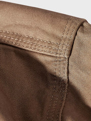 4色 コットン ワークシャツ