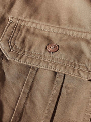 4色 コットン ワークシャツ