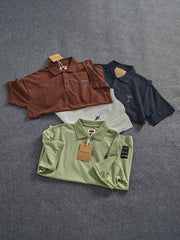 4色展開 刺繍入りポロシャツ