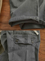 4色 ウエストゴム ワイドパンツ