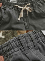 4色 ウエストゴム ワイドパンツ